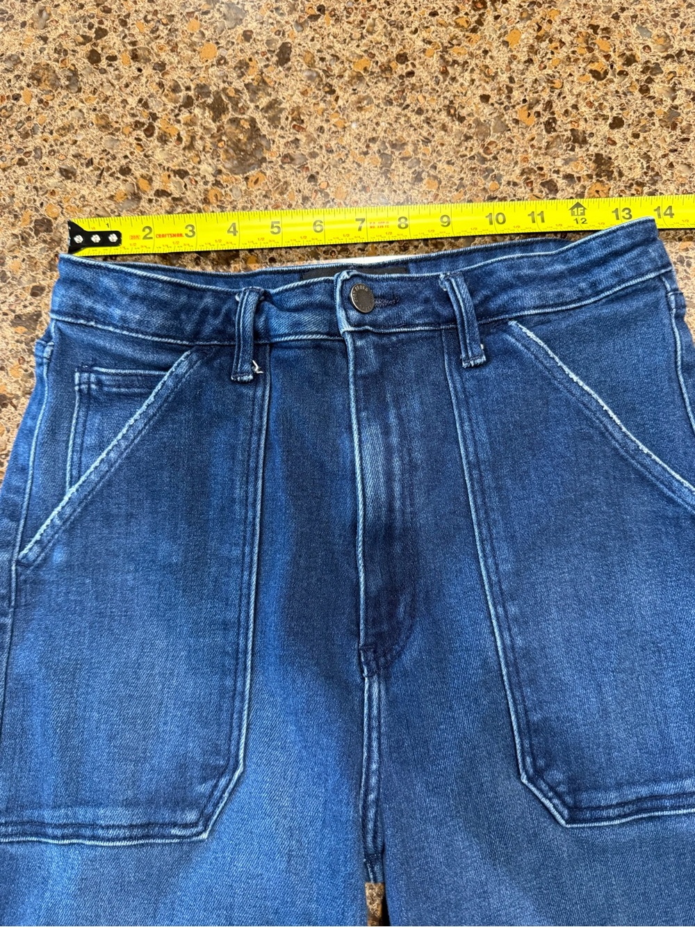 Just Black Dark Blue Wide Leg Flare Jeans - Picture 11 of 14